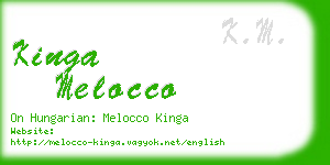 kinga melocco business card